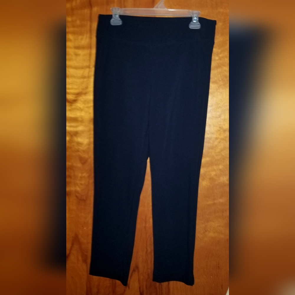 Women's Boston Proper Black Pull-On Pants Medium Ankle Length